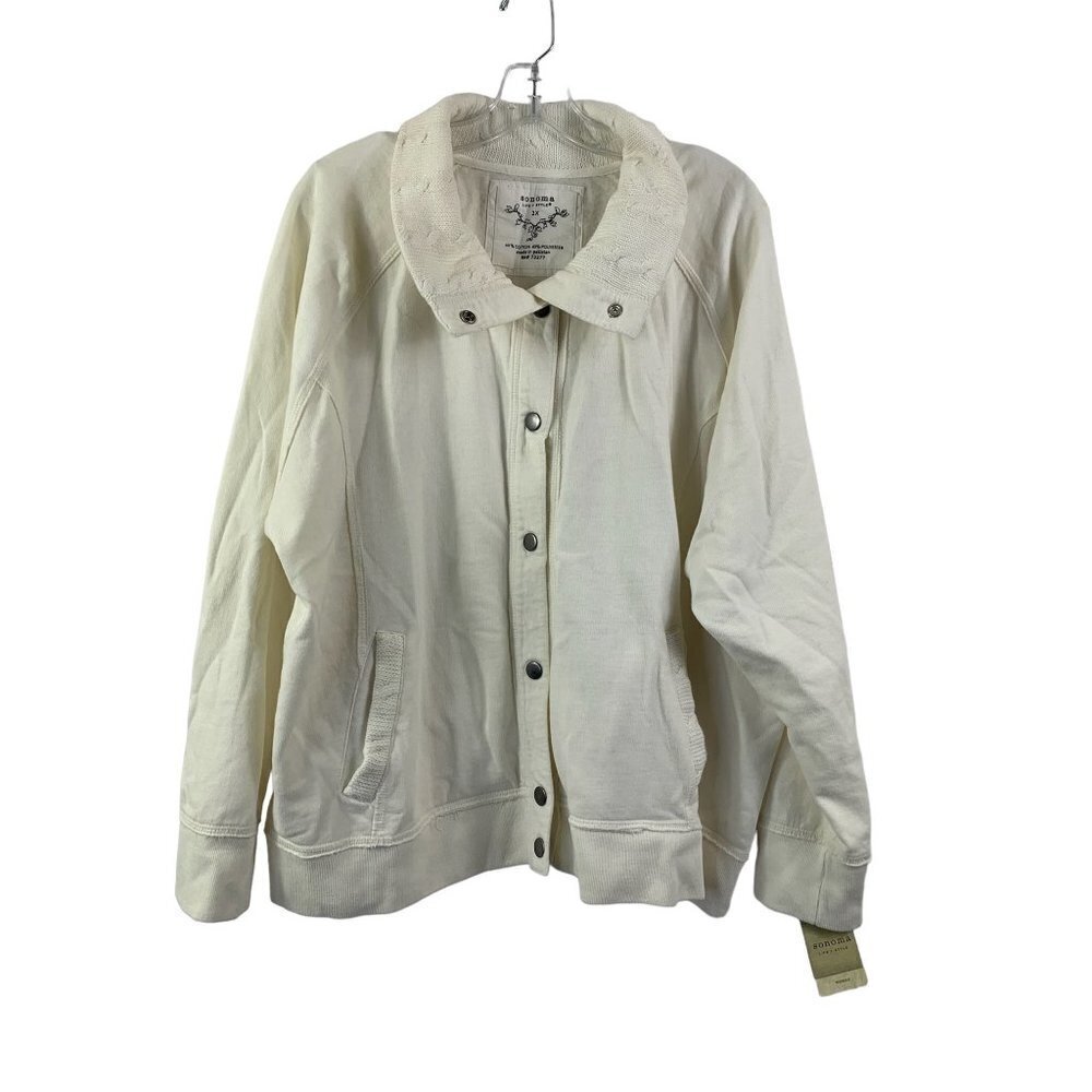 Sonoma Women's White Super Soft Jacket